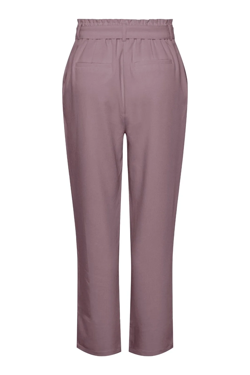 Pieces - Pcboss Paperbag Straight Pants - 4103916 Woodrose