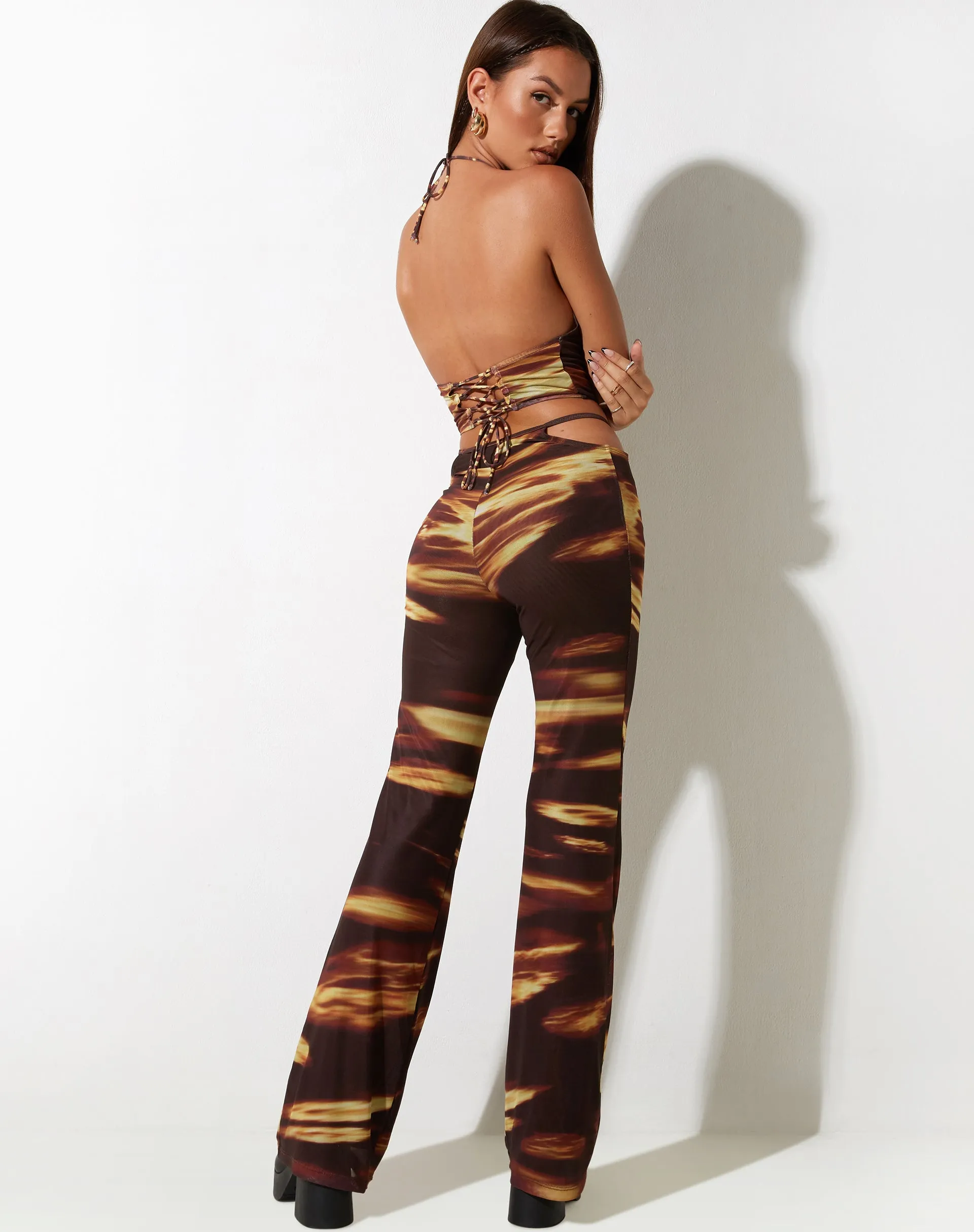 Salet Crop Top in Bleach Drip