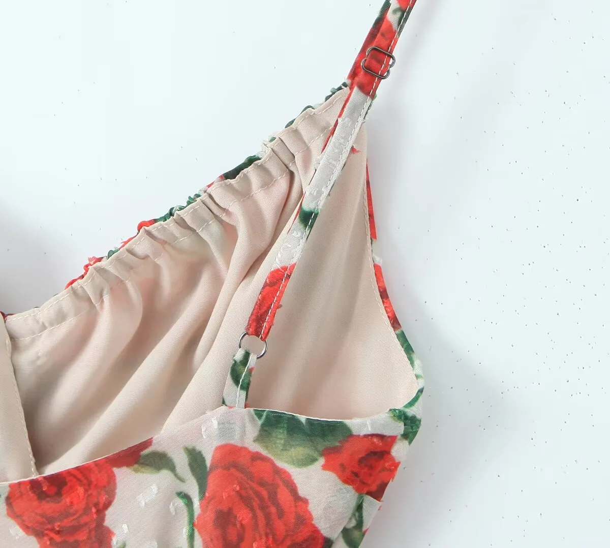 Suna Floral Print Mesh Mini Dress